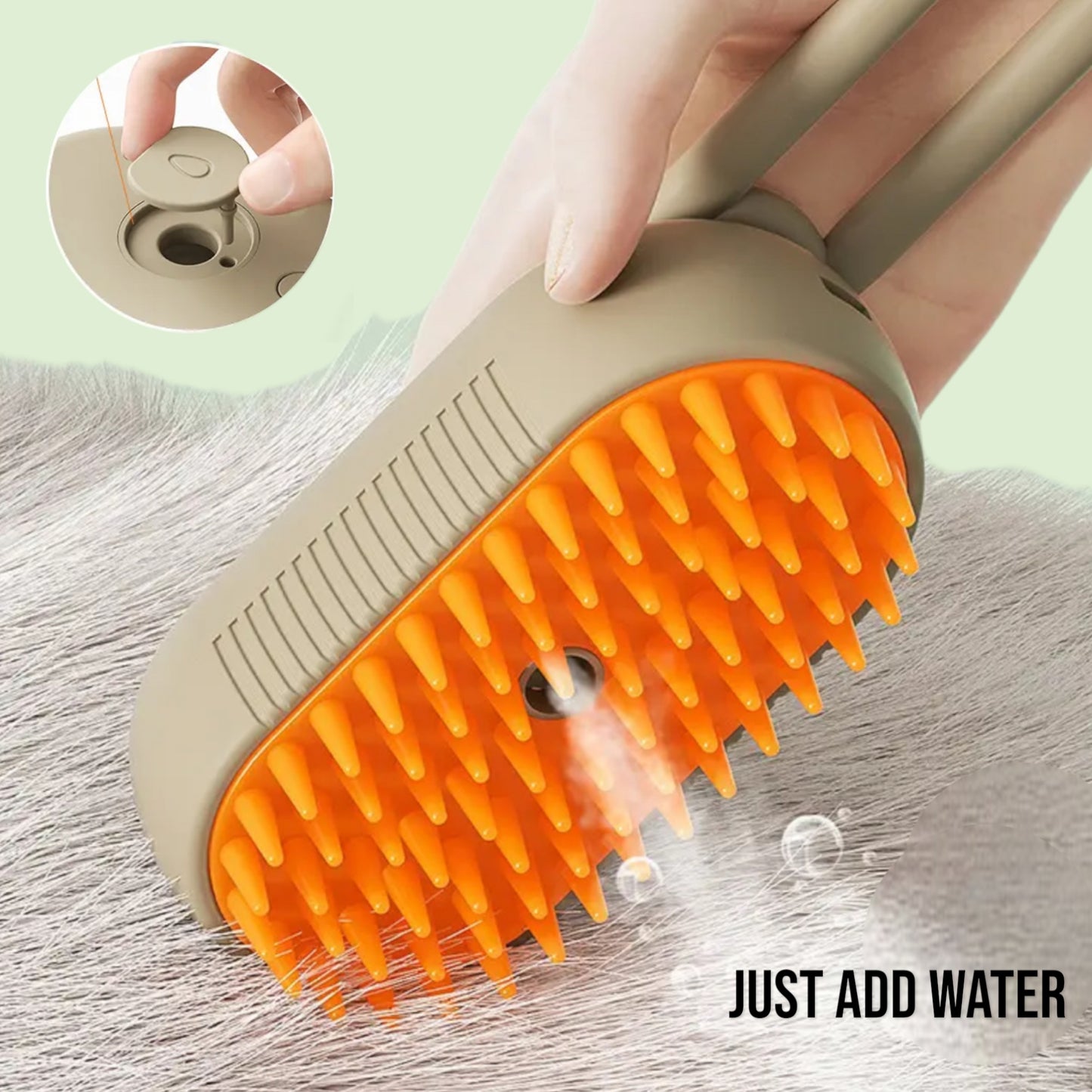 3-in-1 Pet Steam Grooming Brush