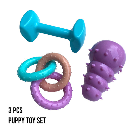 First Puppy Toy Set - 3 pcs