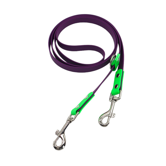 Multifunction Handsfree Leash - Purple/Green