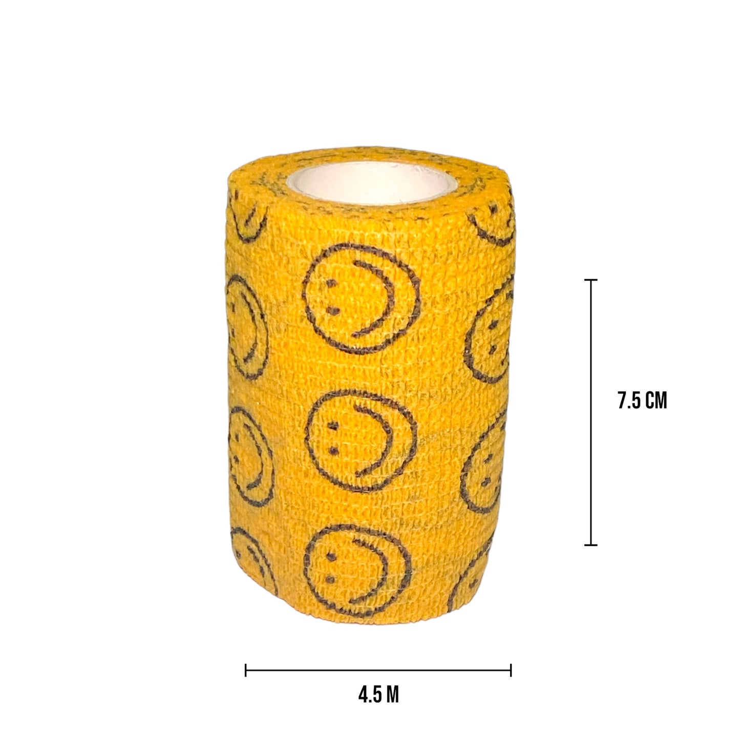 Cover them Paws - Self Adhesive Wraps - Yellow Smiley