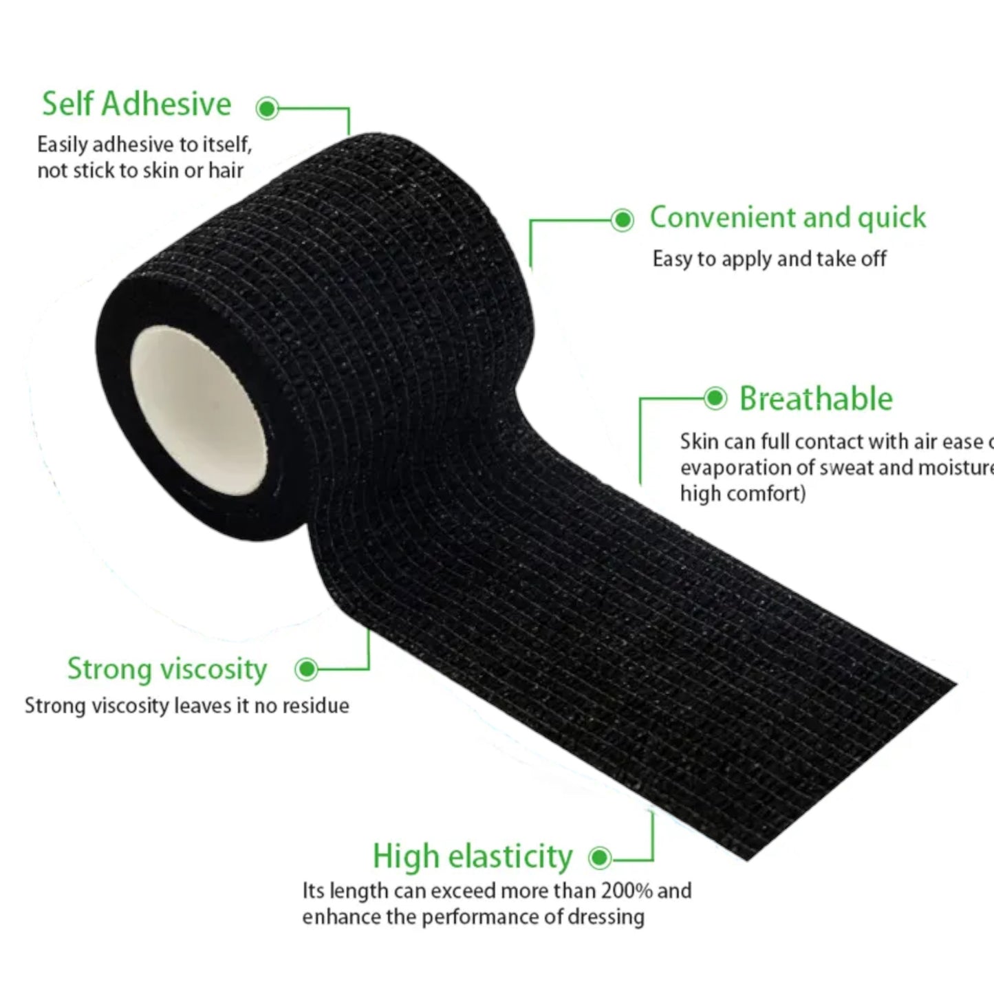 Cover them Paws - Self Adhesive Wraps - Black